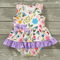 Pete + Lucy Garden Friends Girls Romper