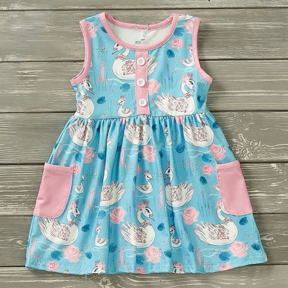 Pete + Lucy Swan Song Girl's Dress