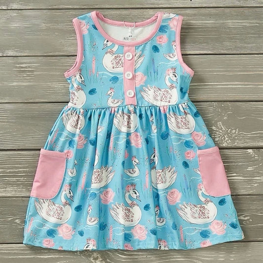 Pete + Lucy Swan Song Girl's Dress