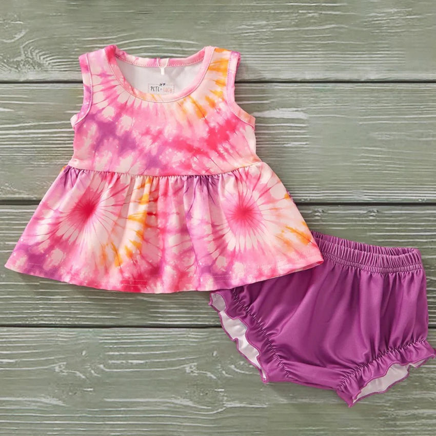 Pete + Lucy Tie Dye Vibes Infant Romper