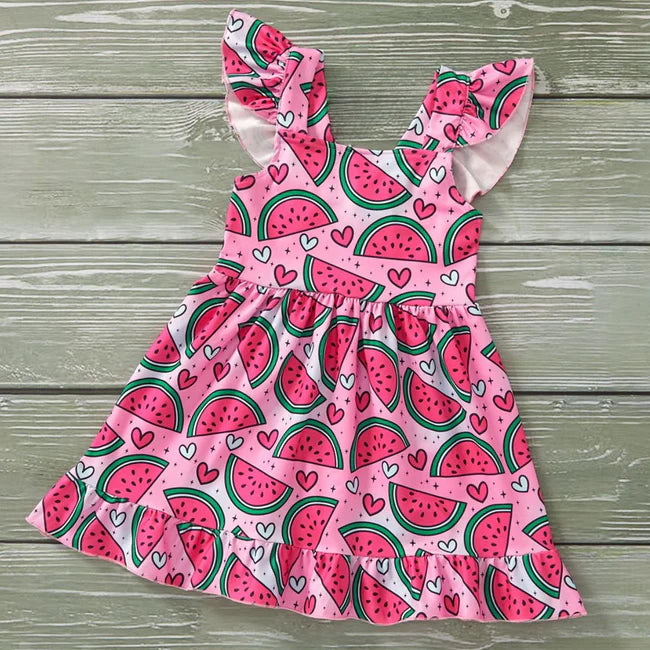 Pete + Lucy Lovely Watermelons Girl's Dress